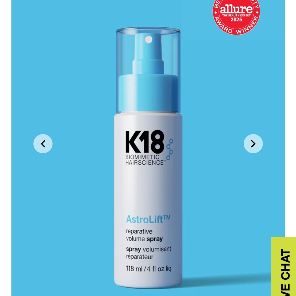 K18 Biomimetic Hairscience AstroLift Reparative Volume Spray - Blue